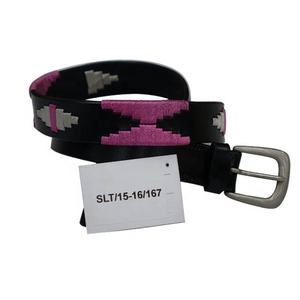 Cinturón de equitación de cuero genuino indio unisex para fanáticos del deporte ecuestre. - Product Image 2