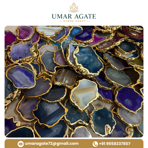 Posavasos de Cuarzo Cristalizado con Rebanada de Ágata, Grabado Temático de Amor en Piedra Natural, para Decoración del Hogar y Oficina, Suministro al por Mayor - Product Image 4