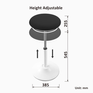 Tabouret de restaurant noir sur mesure en stock - Product Image 2