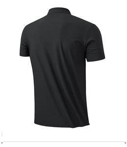 Camiseta de Manga Corta para Hombre, Color Sólido, Secado Rápido, Transpirable, 100% Algodón, Cuello Camisero, Informal, para Invierno, Beige, Tejida - Product Image 2