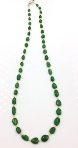 Cuentas ovaladas de tsavorita, 1 hebra, 68,70 quilates, tamaño de 5x5 a 5x11 mm, 43 piezas de piedras preciosas para la fabricación de joyería fina - Product Image 4