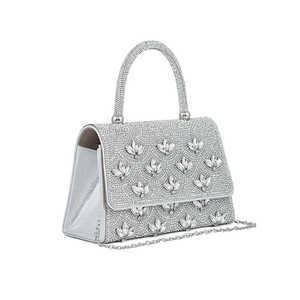 Sac Bandoulière de Soirée Fantaisie Argent P24334 - Product Image 2