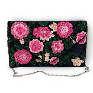 Bolso de mano de lujo con bordado de cuentas estilo bohemio, elegante cartera de noche con cuentas, bolso de diseñador para fiesta - Product Image 4