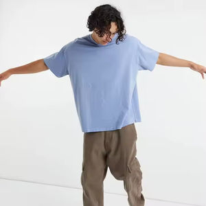 Boxy Lightweight Acid Wash T-<b>shirt</b> 100% Cotton luxury washed t <b>shirt</b> Oversized T-<b>shirt</b> Custom blank Vintage T <b>Shirt</b> for <b>men</b> - Product Image 1