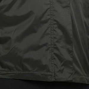 Blouson bomber coupe-vent noir pour homme, col montant, fermeture éclair, style décontracté, vêtement d'automne, coupe classique, matière polyester - Product Image 6