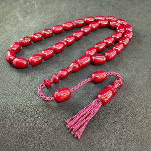 Tasbih en résine fait main personnalisé - Cadeau religieux musulman écologique peint à la main - Décoration de la maison - Product Image 3