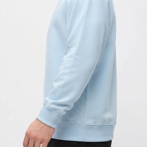 Wholesale Custom Logo <b>Men's</b> Heavyweight 100% Cotton Eco-Friendly Streetwear Casual High Quality Washed Crew Neck Sweatshirt - Product Image 4