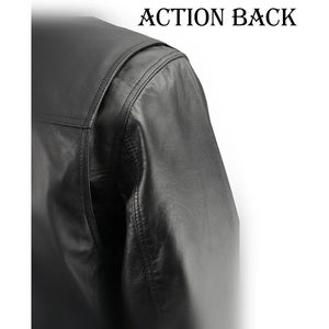 Chemise en cuir décontractée pour homme 2025 LKM1601 Noir Légère à boutons-pression 2X-Large - Product Image 6