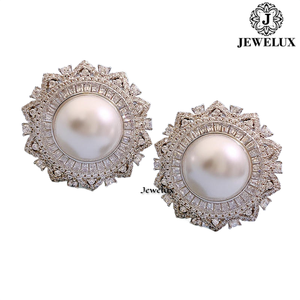 High Quality VVS Moissanite <b>Stud</b> Earrings 925 Sterling <b>Silver</b> Diamond Earring for Parties and Gifts From India - Product Image 6