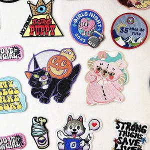 Parches de Fieltro Redondos Bordados a Mano de Alta Calidad, Personalizados, con Logotipo, de Tela de Lona, Termoadhesivos - Product Image 2