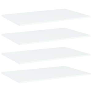 Juego de 4 Estantes de Pared de Madera Sintética Blanca de 31.5 x 19.7 x 0.6 Pulgadas - Product Image 1