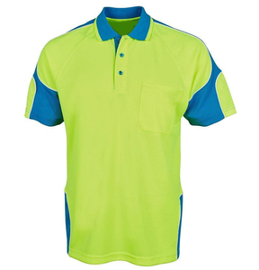 Men's High Visibility Reflective <b>LED</b> Flash Safety Contrast Short Sleeve Polo Shirt Customizable Logo Custom Safety <b>Clothing</b> - Product Image 4