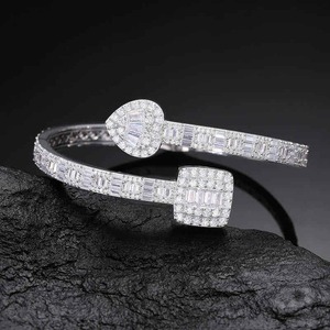 Direct Factory Supply Moissanite <b>Bangle</b> Fine Jewelry Gift for Women and Bridal Collections Available for Bulk Quantity - Product Image 4