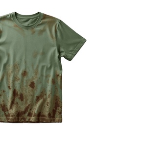 T-shirt vintage délavé surdimensionné à manches courtes 100 % coton de haute qualité, coupe-vent, anti-plis, style hip-hop décontracté streetwear - Product Image 4