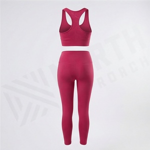 Latest Style <b>Low</b> MOQ Factory Direct Spandex Polyester Womens Yoga Set Gym Fitness Activewear Sports Apparel Garments - Product Image 2