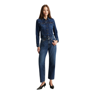<b>Women's</b> Regular Fit Oversized Vintage <b>Cropped</b> Crop Top <b>Denim</b> <b>Jacket</b> Breathable Casual Washed Jeans OEM ODM Manufacturer - Product Image 6