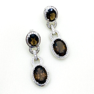Ensemble de bijoux en argent de qualité supérieure pour femmes, avec des pierres d'onyx naturelles et des zircons, pour les soirées et les occasions spéciales - Product Image 2