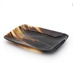 จานทรงสี่เหลี่ยมผืนผ้าสไตล์เรียบง่ายสไตล์อิตาเลียนหรูหราถาดรองแตรธรรมชาติเครื่องครัวที่ใช้ในบ้านขัดเงาอย่างยั่งยืนเป็นมิตรกับสิ่งแวดล้อม - Product Image 3