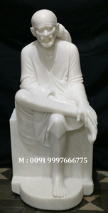 Lord Sai Baba Marble Sculpture - Product Image 3