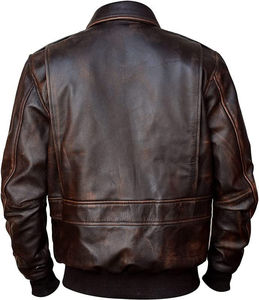 Veste pour homme en cuir de vachette américain de qualité supérieure, fabriquée au Pakistan, personnalisable - Product Image 4
