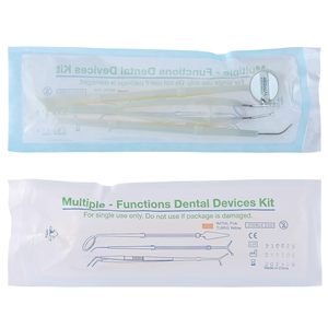 Kit de Instrumentos Dentales Desechables Blancos, Herramientas Manuales para Examen Dental, Certificación CE, Empuñadura Moleteada, Clase I - Product Image 2