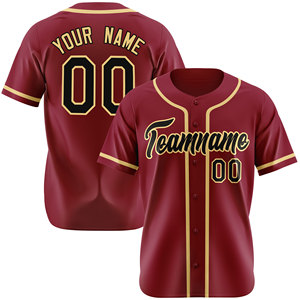 Maillot de baseball classique à rayures imprimées par sublimation de haute qualité, personnalisable avec nom et numéros, pour activités sportives, pour hommes - Product Image 3