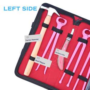 Kit de Herramientas de Herrador del Fabricante para Herradurado con Cortador de Pezuñas, Pinza de Pezuñas, Herramienta de Extracción, Cuchillo para Pezuñas y Martillo - Product Image 3