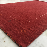Maschinell Gefertigter Lori Buff Wollteppich |   Moderner Teppich |   Wendbare, fleckenresistente, umweltfreundliche Teppiche mit Jute-Rückseite |   Blumig