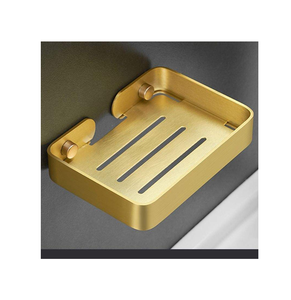Porte-savon rectangulaire en laiton plaqué or, grande taille, produits de salle de bain à prix raisonnable - Product Image 1