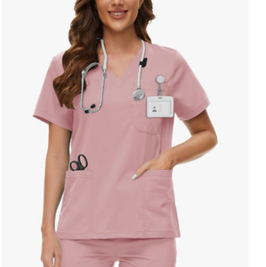 Uniformes de Enfermería, Blusas Médicas, Ropa de Trabajo para Hospitales, Clínicas Dentales y Salones de Belleza, con Logotipo Personalizado, Unisex, Elásticas en 4 Direcciones, Transpirables y de Secado Rápido - Product Image 2