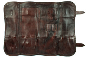 Sac de transport pour couteaux de chef en cuir pleine fleur de qualité supérieure, anti-odeur, robuste, durable, organisateur de couteaux de cuisine pour - Product Image 2