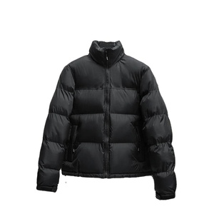 Lightweight Men's Puffer <b>Jacket</b> with <b>Canvas</b> Fabric for Face Coverage Custom Packing - Product Image 1