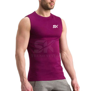 Camisetas sin Mangas Lisas Transpirables de Venta Caliente, Camisetas sin Mangas Lisas Personalizadas de Estilo Urbano Cómodo - Product Image 5