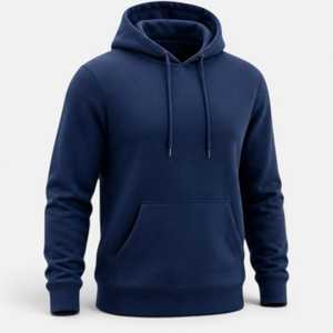 Premium Solid Men's Winter <b>Hoodie</b> Modern Soft Streetwear Regular Fit <b>Aesthetic</b> Custom Print OEM/ODM 100% Cotton Fleece Pocket - Product Image 1