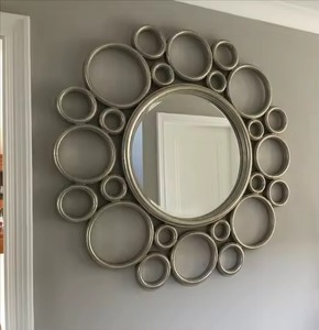 Modern Farmhouse Brass <b>Wall</b> <b>Mirror</b> Framed Decorative <b>Rectangle</b> Design Handmade Eco-Friendly Durable - Product Image 3