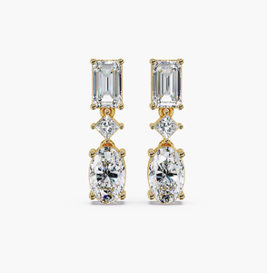 Pendientes de Diamantes Cultivados en Laboratorio Personalizados, Certificados por IGI, Joyería Fina al por Mayor para Mujer - Product Image 1