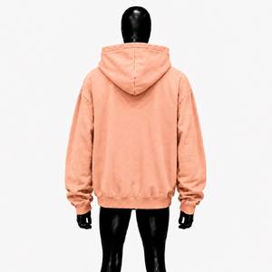 เสื้อฮู้ดพิมพ์ลายกราฟิก Peach Oversized Pray สีเหลือง พิมพ์ตัวอักษร สไตล์สตรีทแวร์ เสื้อพูลโอเวอร์แบบสวมหัว ยูนิเซ็กส์ แฟชั่นลำลอง เสื้อฮู้ดสำหรับผู้ชาย - Product Image 2