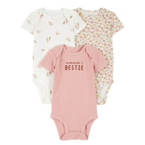 ชุดบอดี้สูทเด็กทารกแบบสั่งทำพิเศษ ผ้าฝ้าย 100% แขนกุด ลายดอกไม้ ติดกระดุมแป๊ก ชุดหมีเด็กแรกเกิดสำหรับเด็กผู้หญิง รับผลิตแบบ OEM ODM - Product Image 4