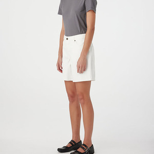 Shorts de mezclilla vintage de cintura alta para mujer, estilo boyfriend, de pierna recta, con cierre de cremallera, 240g, tendencia de verano - Product Image 3