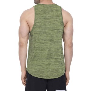 Camiseta sin Mangas para Hombre, Color Verde Oliva, Cuello Redondo, Tejido de Punto, Color Sólido, Estilo Casual, Secado Rápido, Nuevo Modelo de Tendencia 2026 - Product Image 2