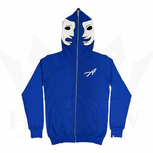 Sudaderas con capucha para hombre, baratas, lisas, con estampado de Man assali Laugh Now Cry Later, con cremallera completa, clásicas, grises, 100% algodón. - Product Image 6