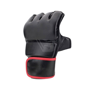 Gants de combat en cuir véritable personnalisables en gros pour MMA et Muay Thai, équipement d'entraînement et de sparring pour les arts martiaux et la boxe - Product Image 3