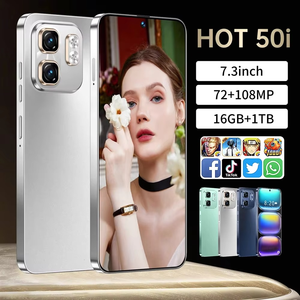 Teléfono Inteligente HOT50I con Marco Metálico, Android 13, Versión Desbloqueada 5G, 108MP, Doble SIM, Pantalla HD de 7.3 Pulgadas, Octa Core - Product Image 4