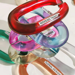 Eslabones de cadena de resina epoxi, cadena de resina, decoración de pared de resina, cadena de resina para arte, decoración de cadena de resina de lujo - Product Image 3