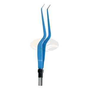Pinces bipolaires chirurgicales super européennes antiadhésives à baïonnette, à pointe angulaire descendante, 0,5 mm, 1,0 mm, 2,0 mm, 24 cm, pour coagulation - Product Image 1