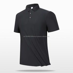 Camiseta Polo de Negocios Casual para Hombre, Diseño de Cuello Alto, Tejido de Seda Helada, Jersey de Secado Rápido, Elástico - Product Image 5