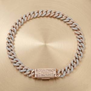 Iced Out Bling Diamond Tennis Premium Luxury Diamond Cuban Chain <b>for</b> Daily Fashion Hip Hop Ice <b>Men</b> Women Gold and <b>Silver</b> chain. - Product Image 3
