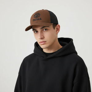 Gorra de Béisbol Personalizada 2026 con Logotipo Bordado en 3D, Gorra Trucker de Malla Naranja y Negra, Ajustable, OEM - Product Image 6