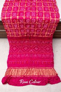 Pure Gaji Silk Ghatchola <b>Saree</b> Traditional Bandhani Wedding <b>Saree</b> for Women - Product Image 2