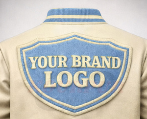 Vestes Letterman personnalisées pour hommes, manches en laine et cuir, vestes universitaires avec patchs brodés en chenille personnalisés - Product Image 3